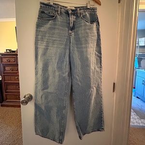 Abercrombie and Fitch midrise wide leg jeans